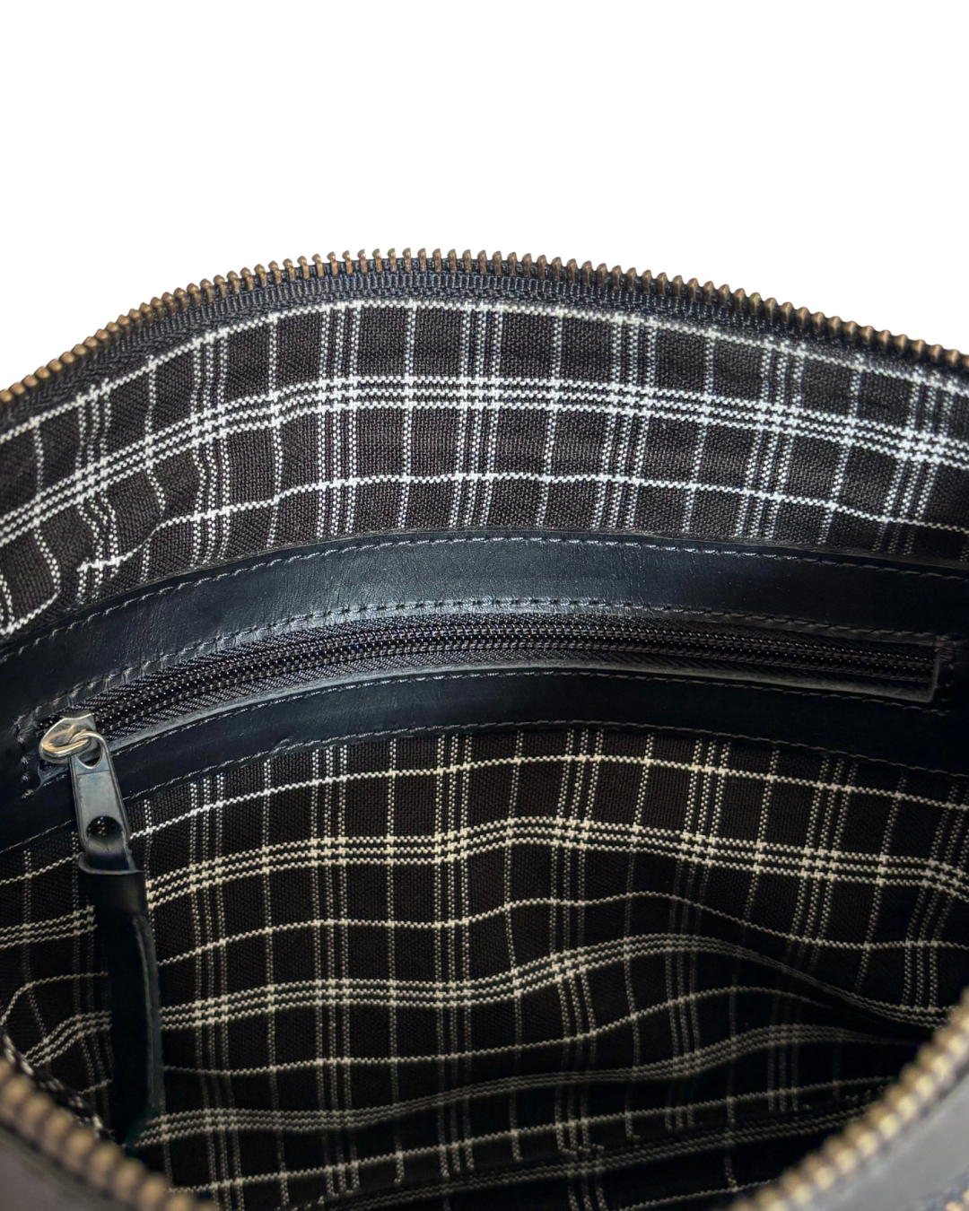 Crossbody w/ Woven Guatemalan Strap - Black