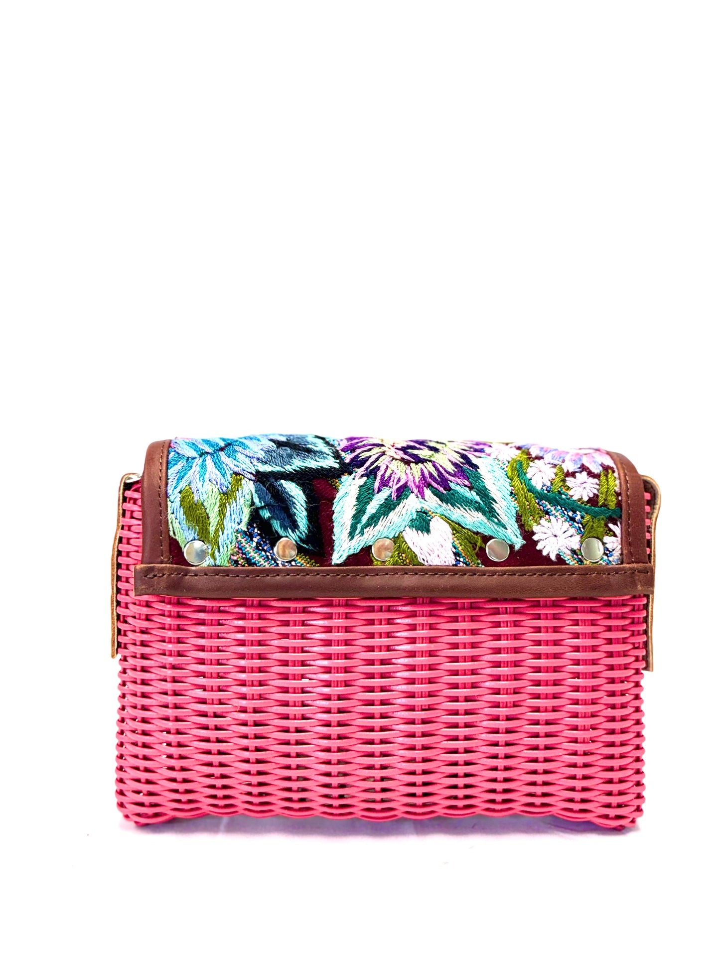 Woven Beach Collection - Magenta - Mini w/ Fabric