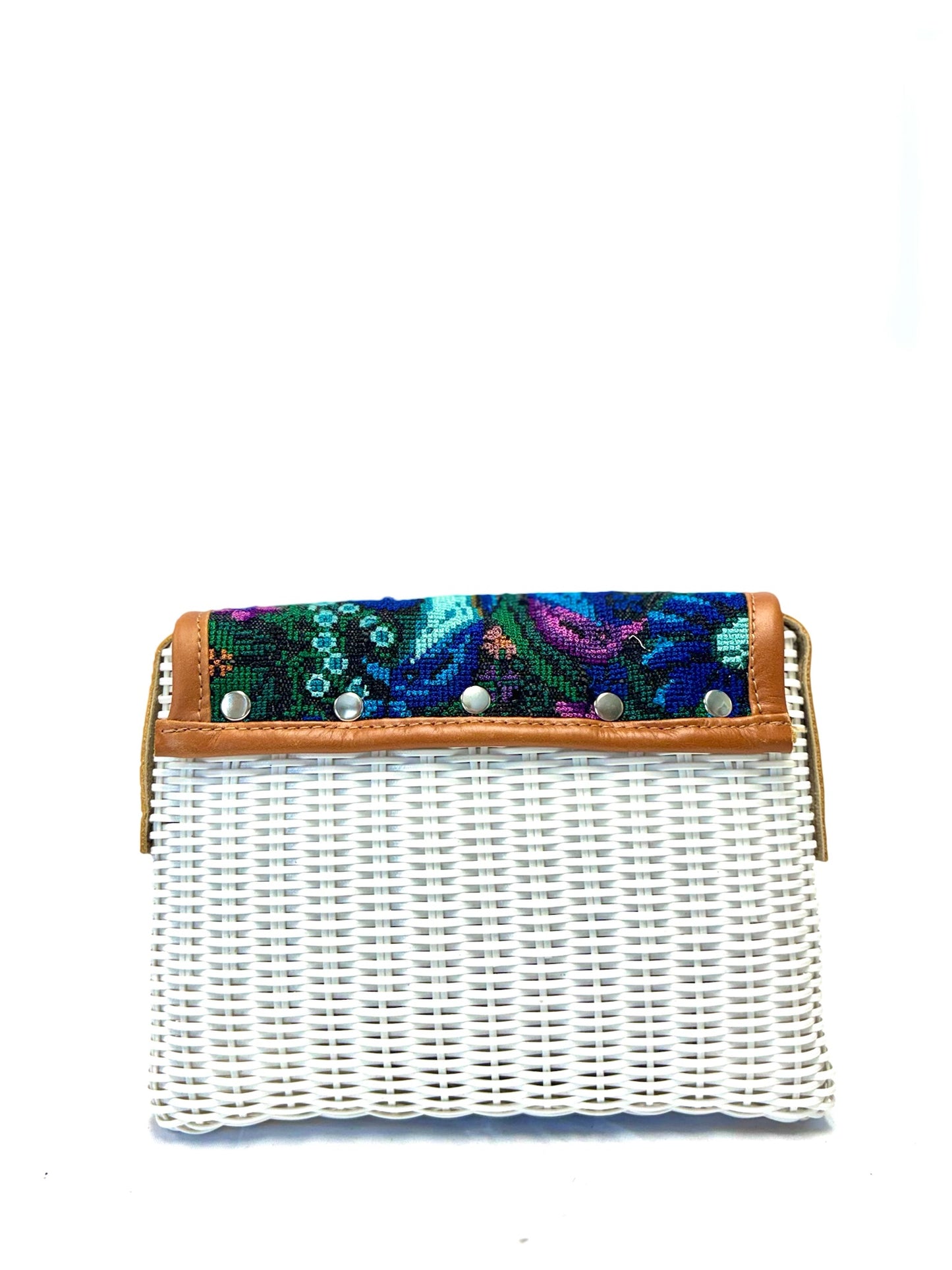 Woven Beach Collection - Crisp White - Mini w/ Fabric