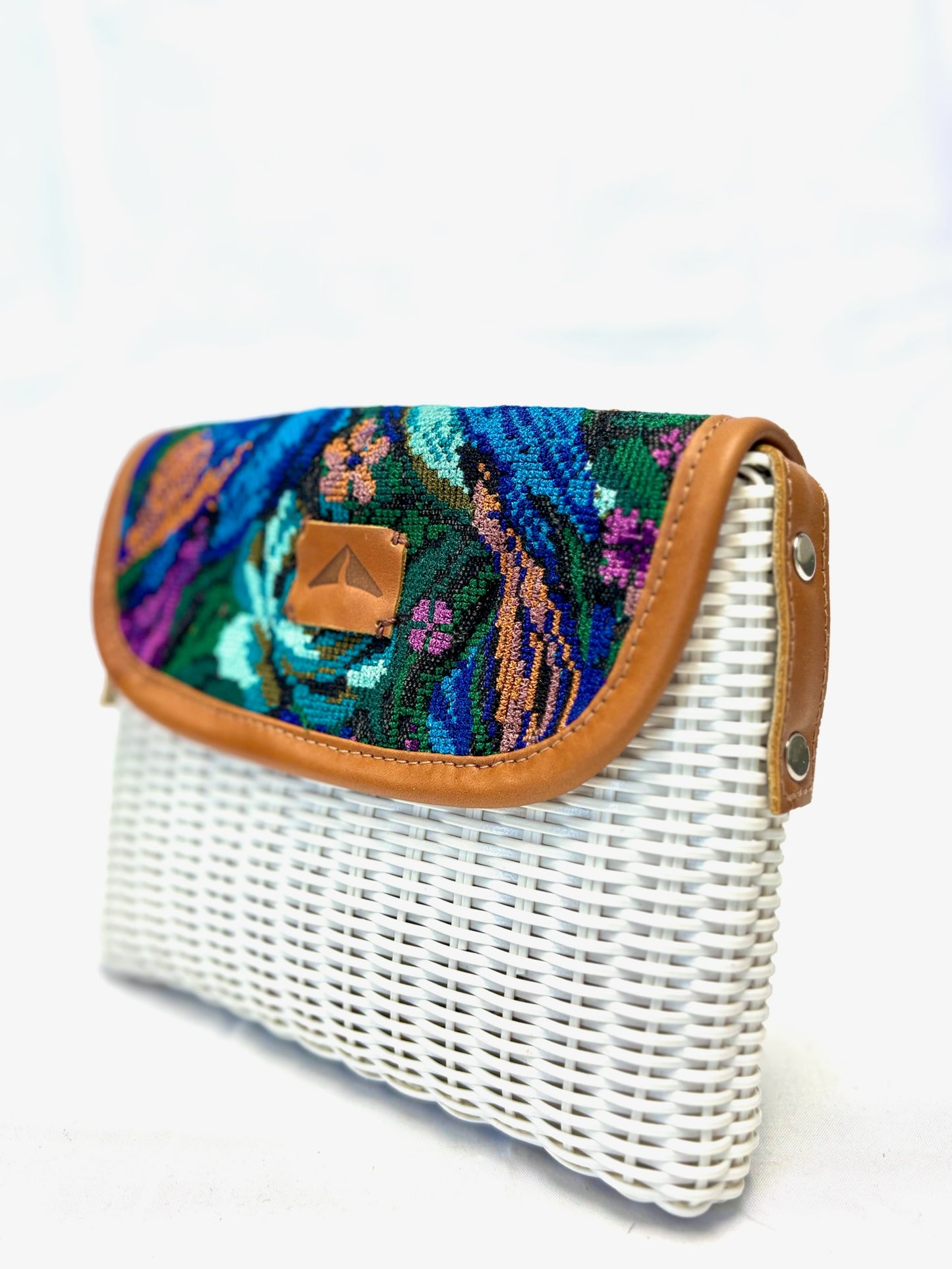 Woven Beach Collection - Crisp White - Mini w/ Fabric