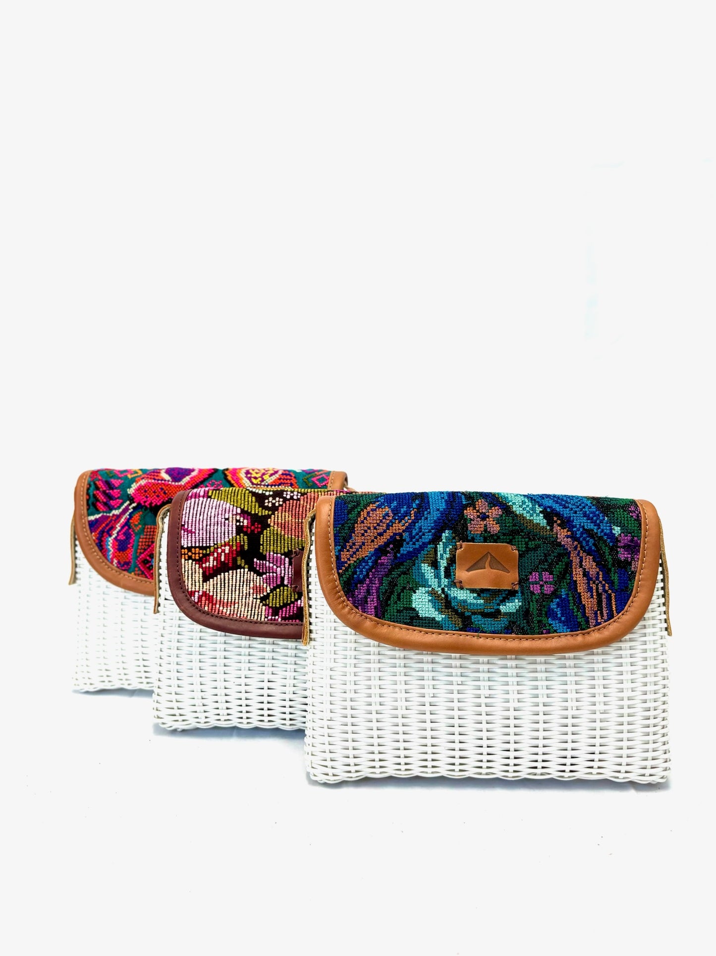 Woven Beach Collection - Crisp White - Mini w/ Fabric