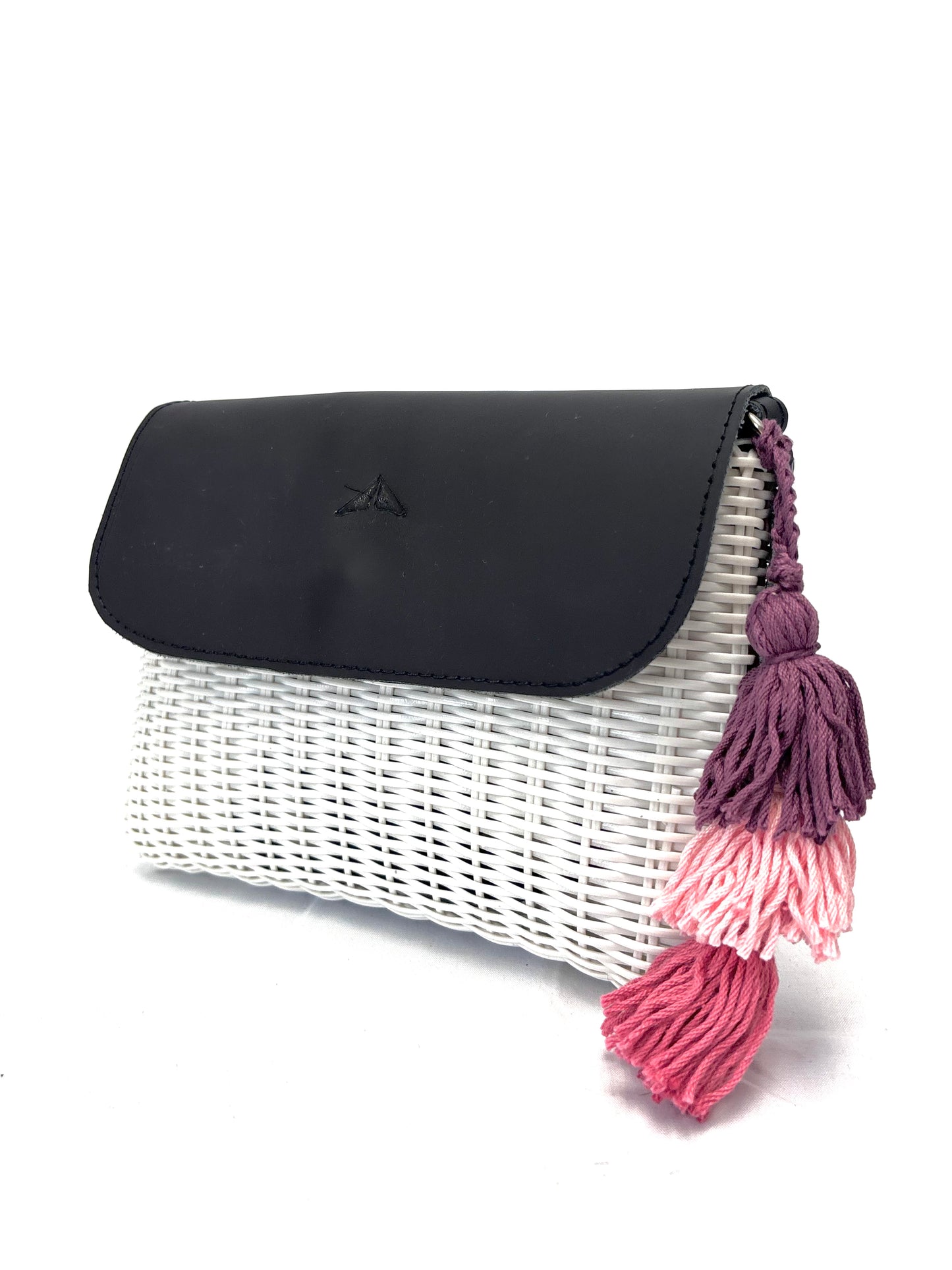Woven Beach Collection - Mini w/ Black Leather Accent