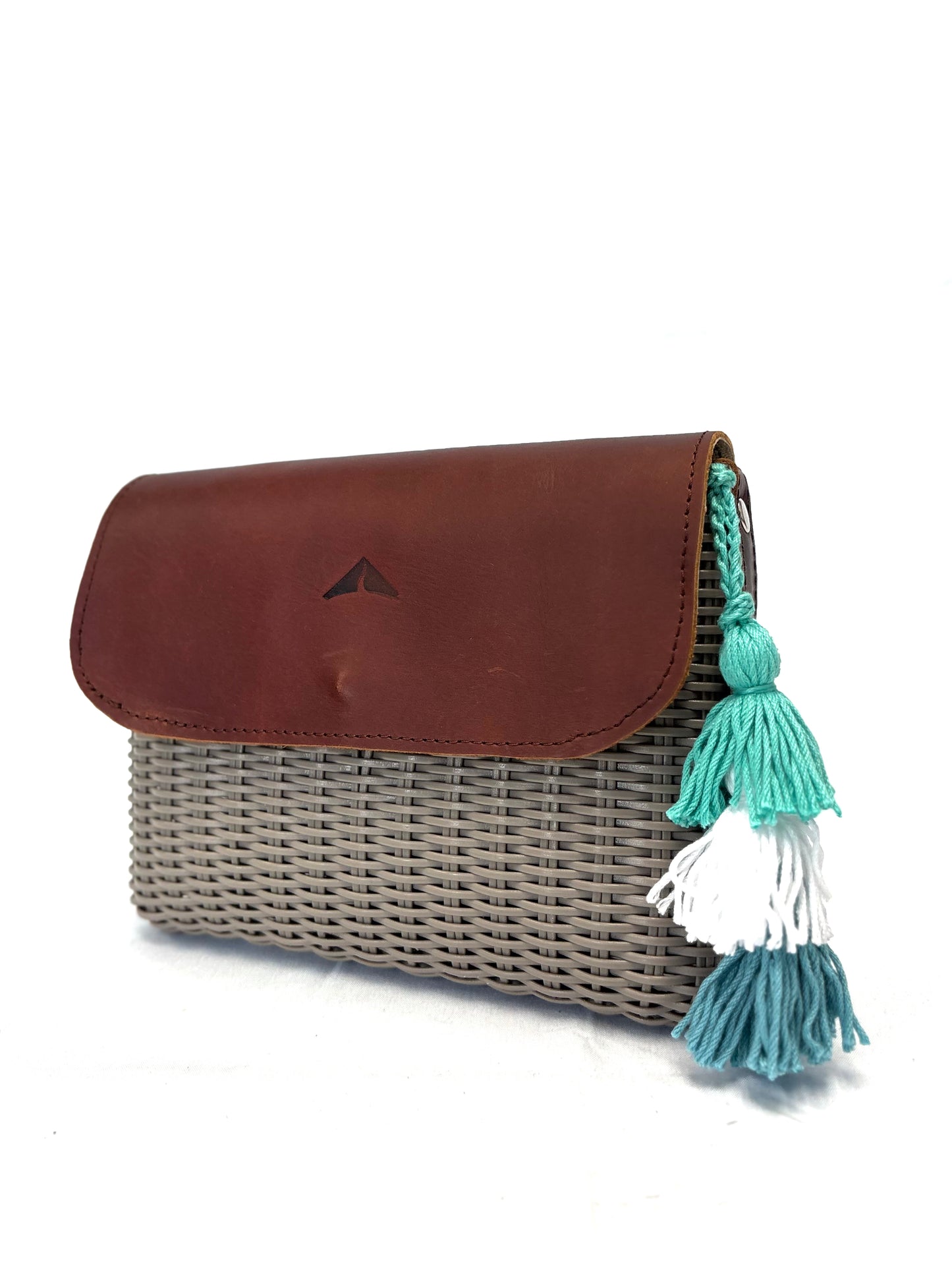 Woven Beach Collection - Mini w/ Mocha Leather Accent