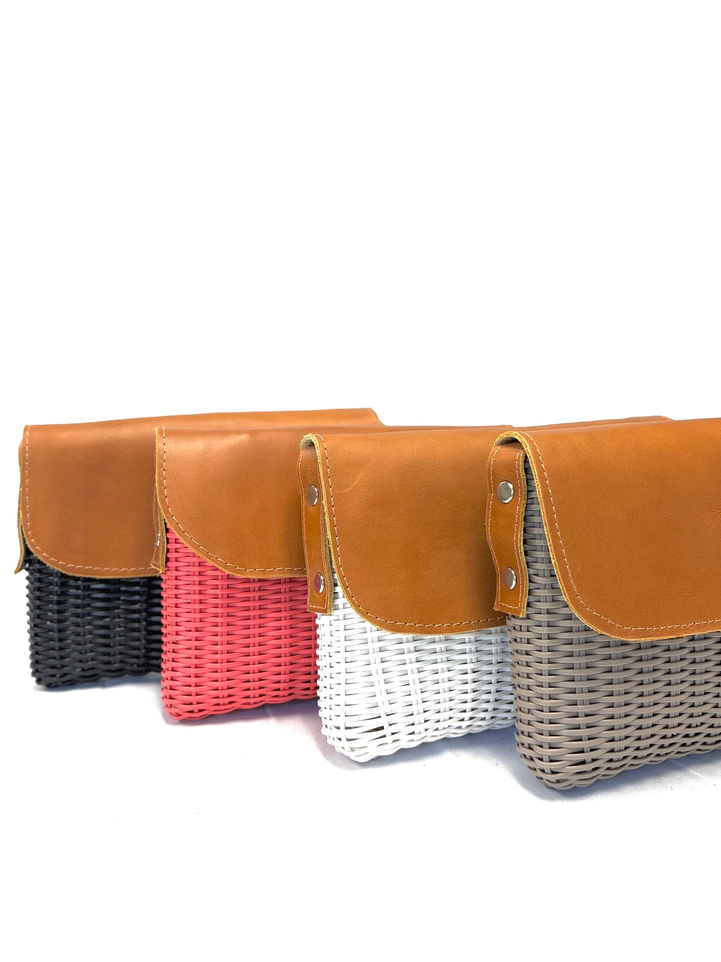 Woven Beach Collection - Mini w/ Sandalwood Leather Accent
