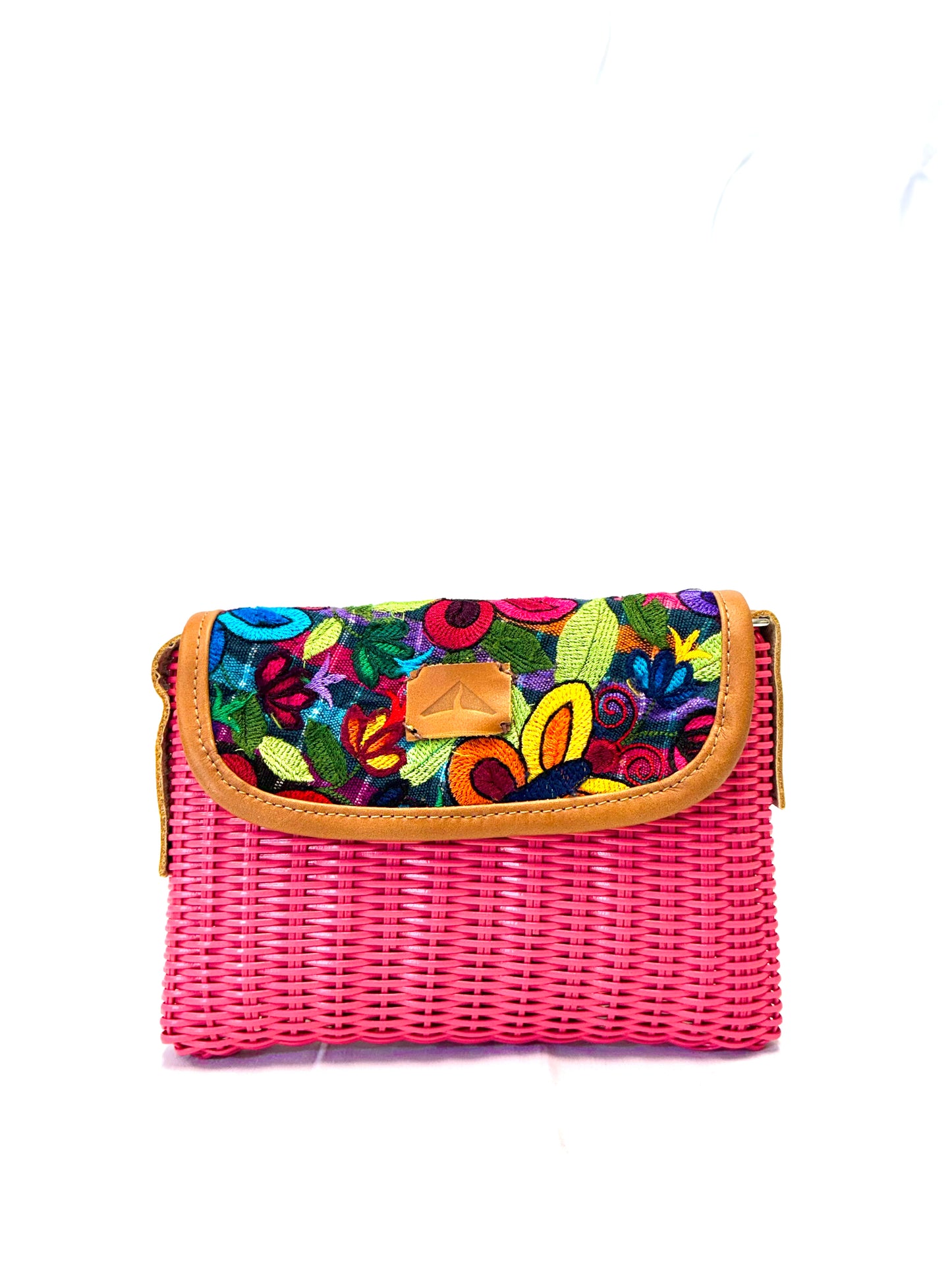 Woven Beach Collection - Magenta - Mini w/ Fabric