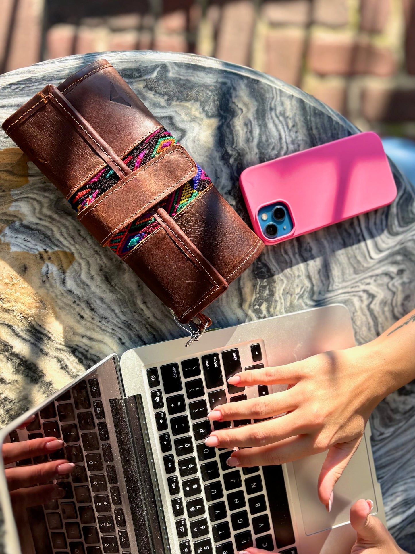Artisan Textile & Leather Wallet