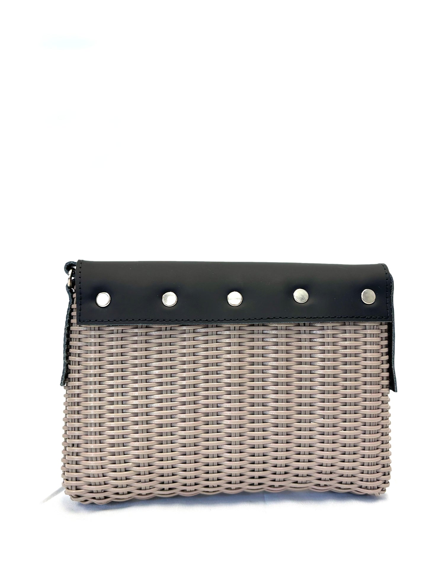Woven Beach Collection - Mini w/ Black Leather Accent