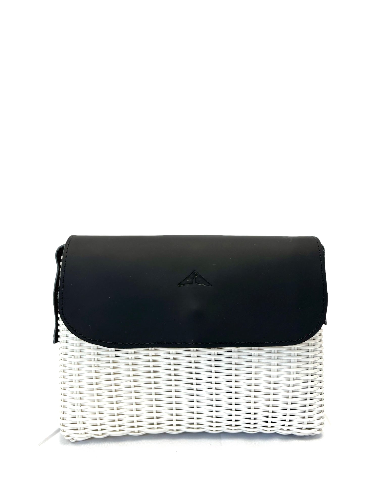 Woven Beach Collection - Mini w/ Black Leather Accent