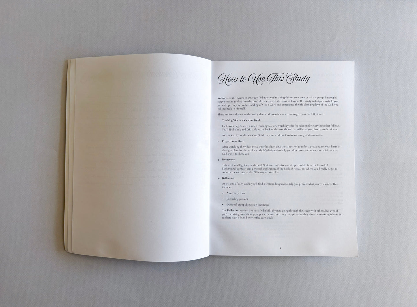 Return To Me Bible Study