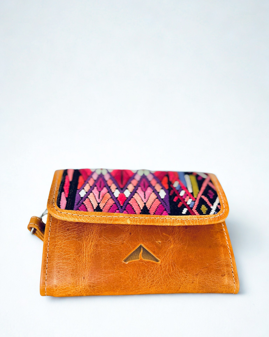 Small Artisan Textile & Leather Wallet