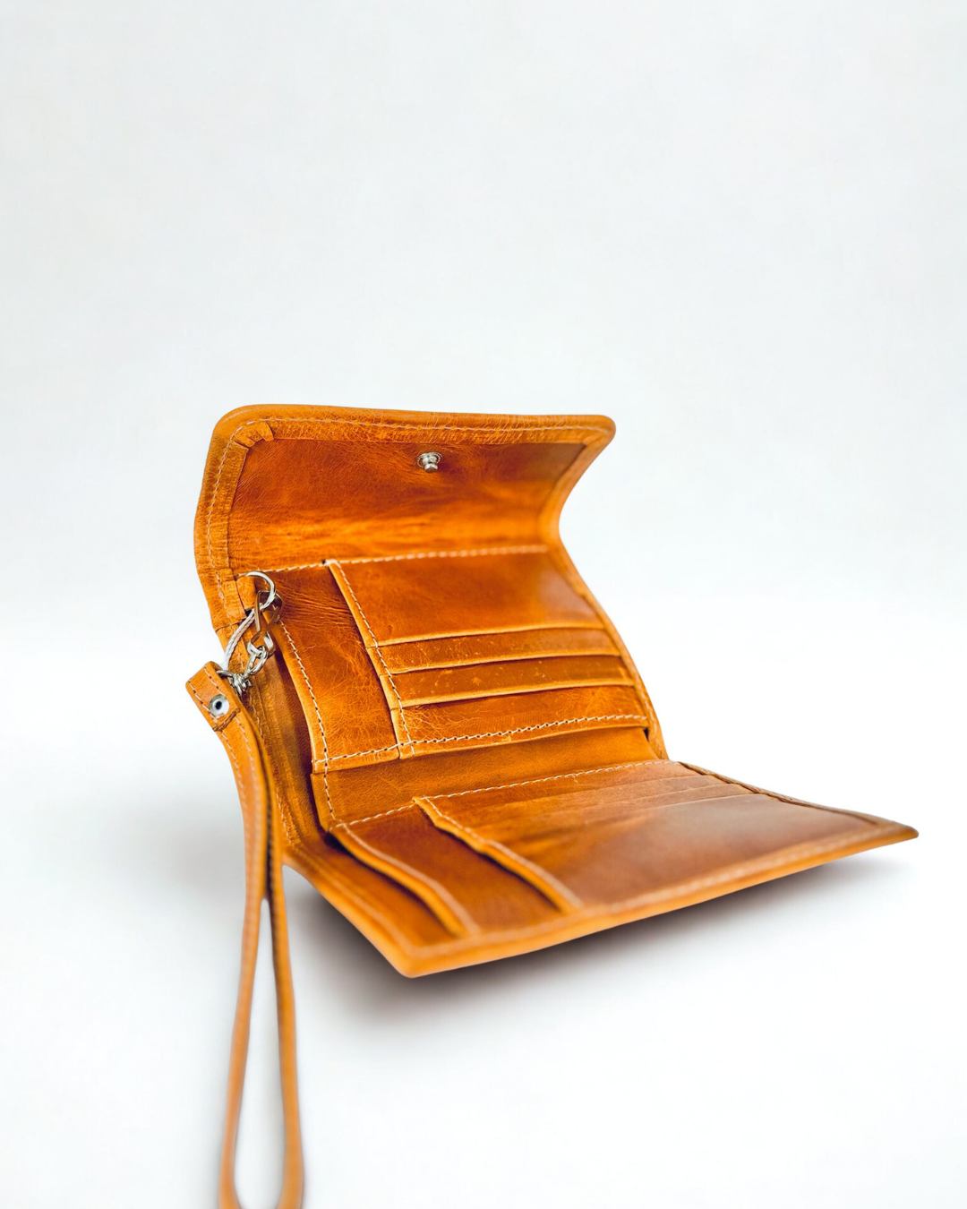 Small Artisan Textile & Leather Wallet