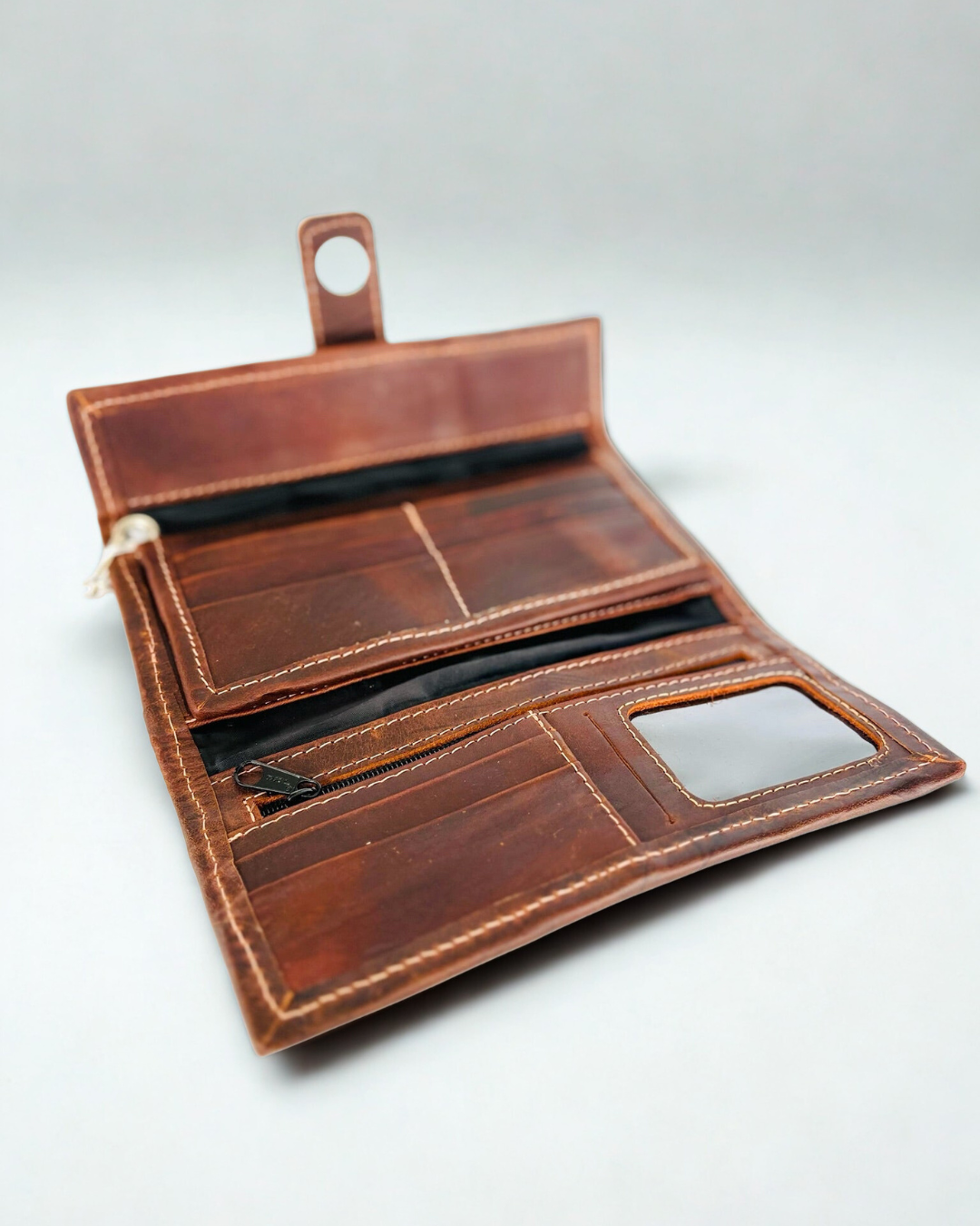 Artisan Textile & Leather Wallet