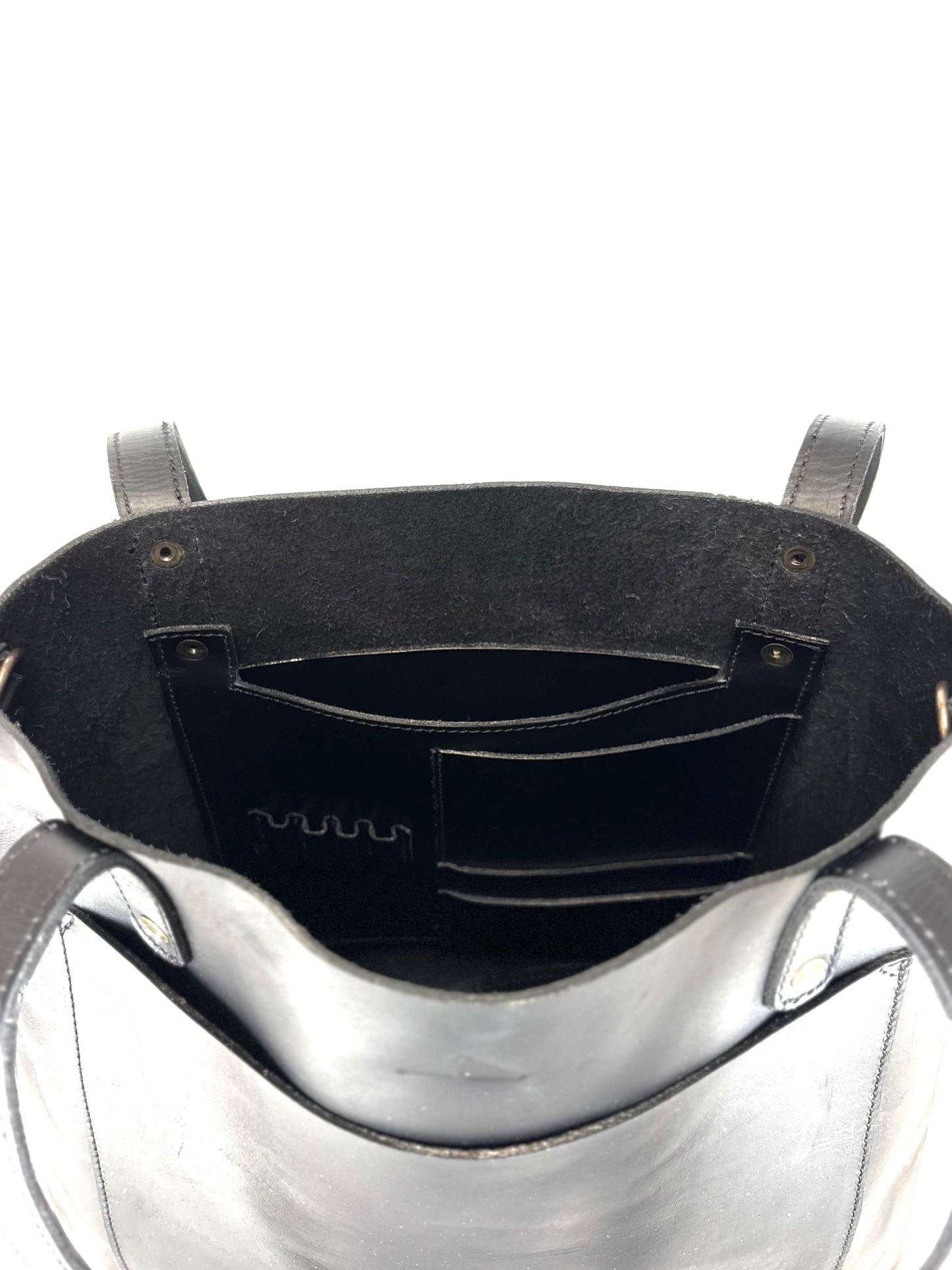 The Perfect Leather Bucket - Midnight Black