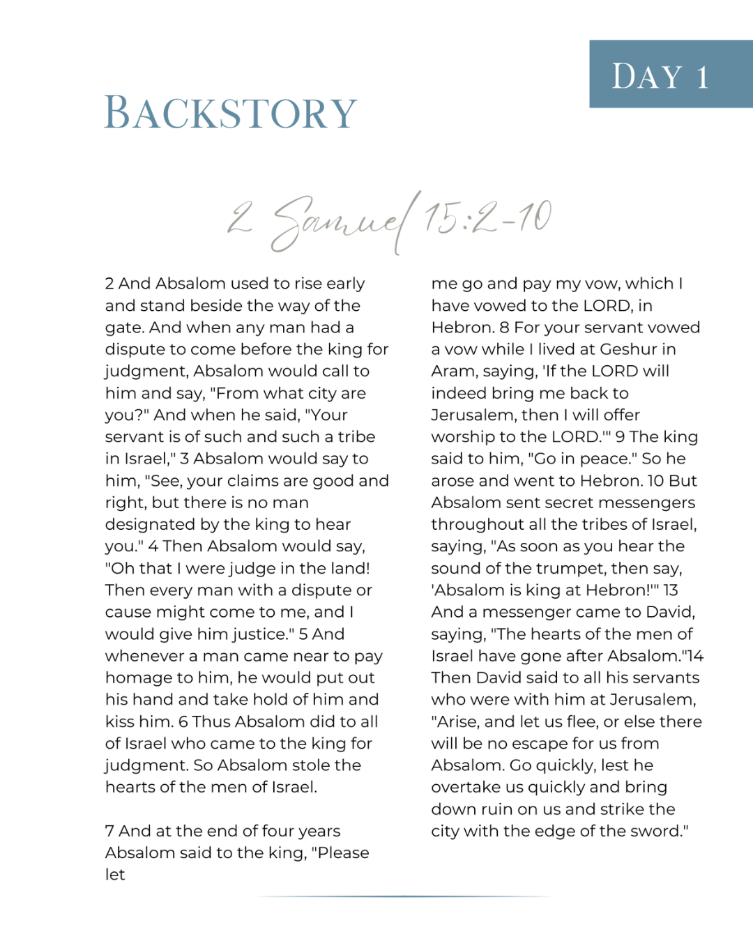 Backstory