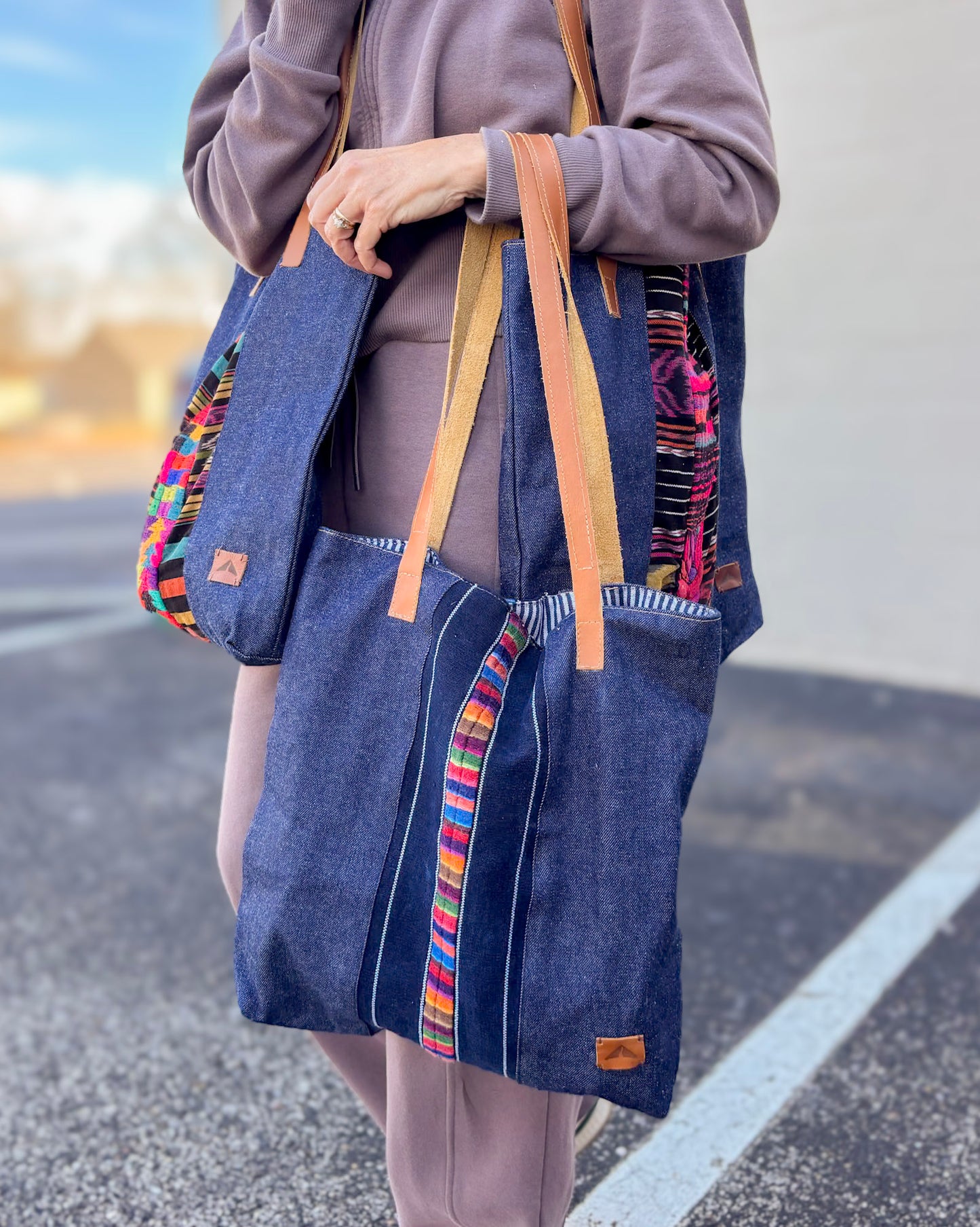 Denim & Texture Bucket - Vibrant Collection