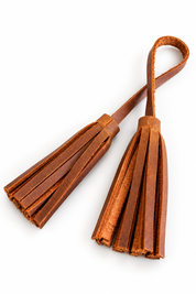 Leather Tassel Bag Charm
