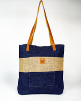 Denim & Burlap Bucket