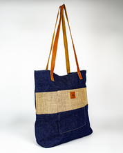 Denim & Burlap Bucket