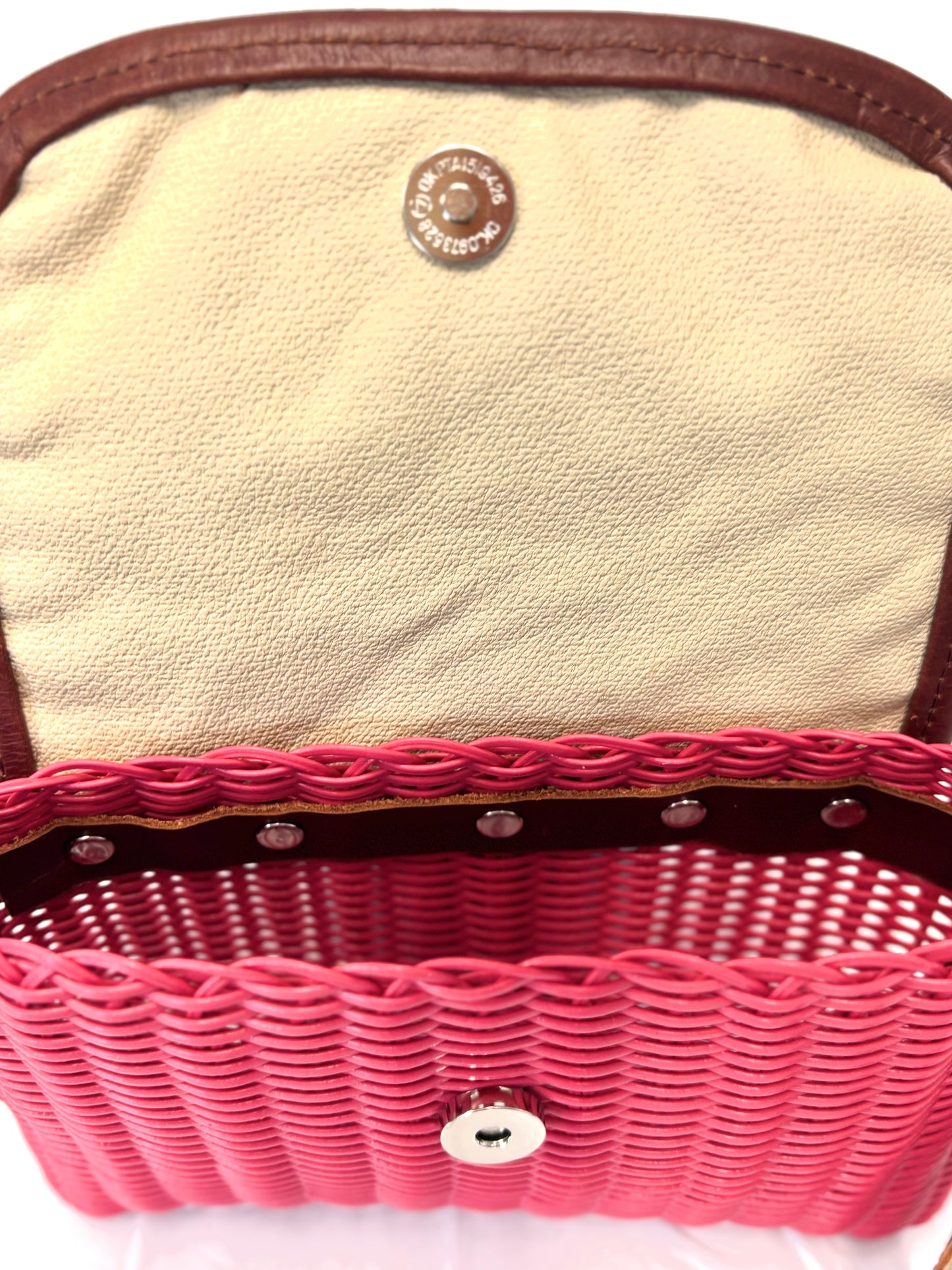 Woven Beach Collection - Magenta - Mini w/ Fabric