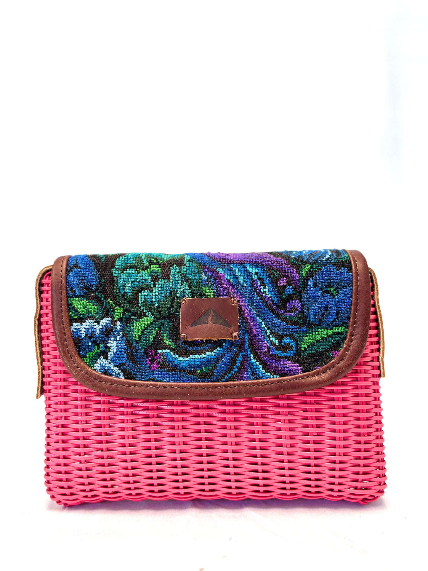 Woven Beach Collection - Magenta - Mini w/ Fabric