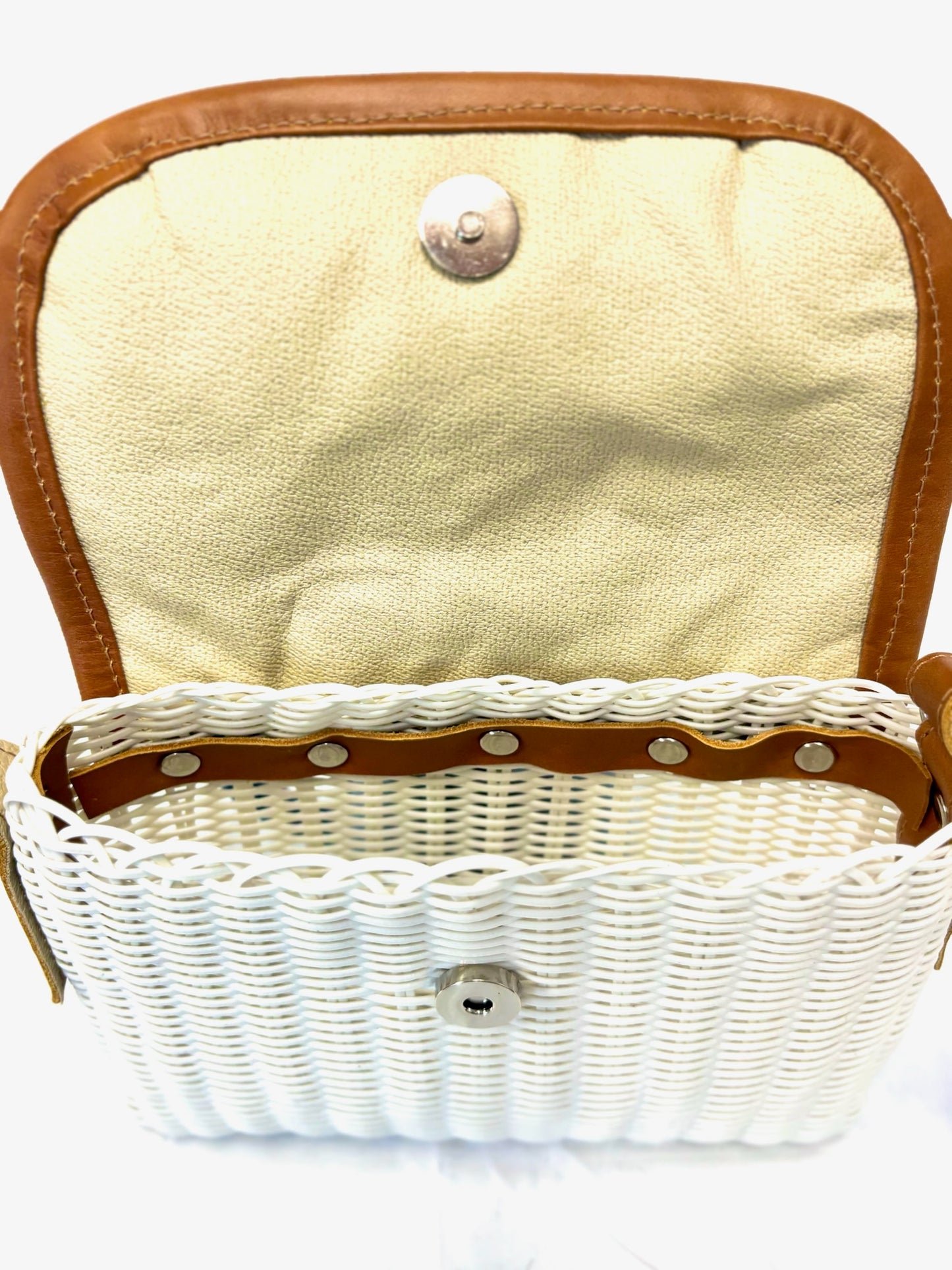 Woven Beach Collection - Crisp White - Mini w/ Fabric