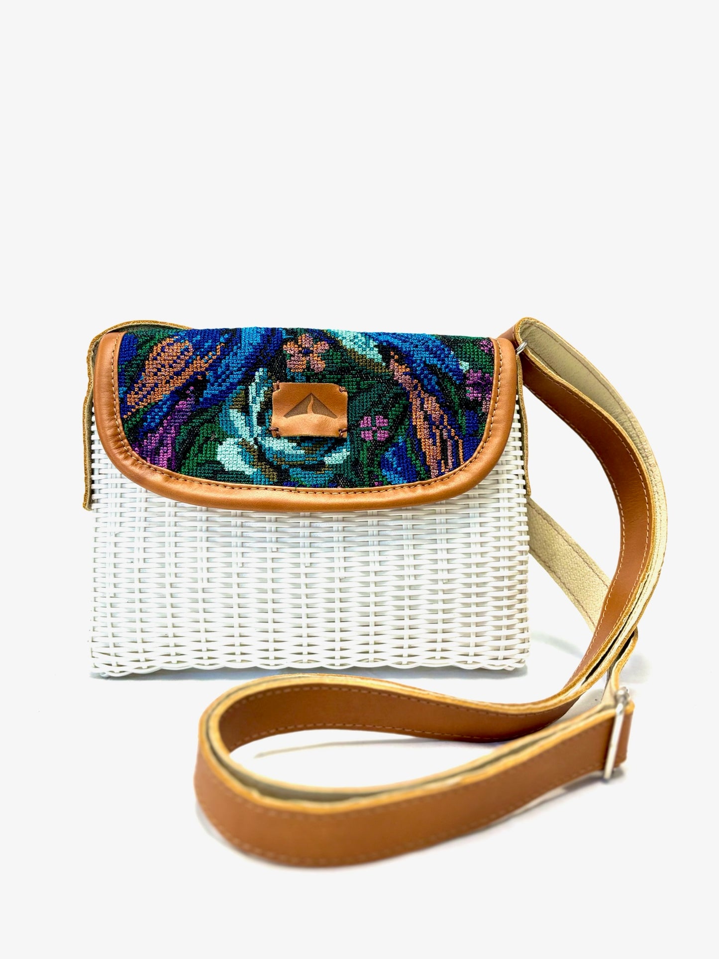 Woven Beach Collection - Crisp White - Mini w/ Fabric