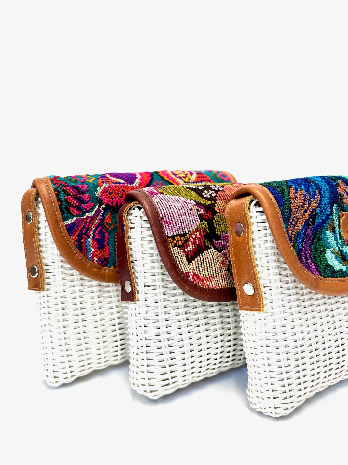 Woven Beach Collection - Crisp White - Mini w/ Fabric