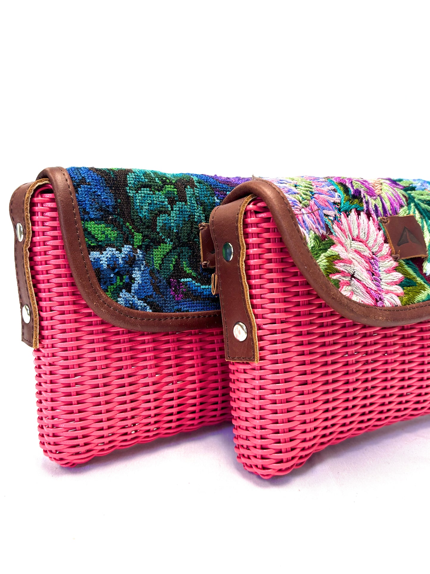 Woven Beach Collection - Magenta - Mini w/ Fabric