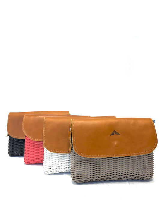 Woven Beach Collection - Mini w/ Sandalwood Leather Accent