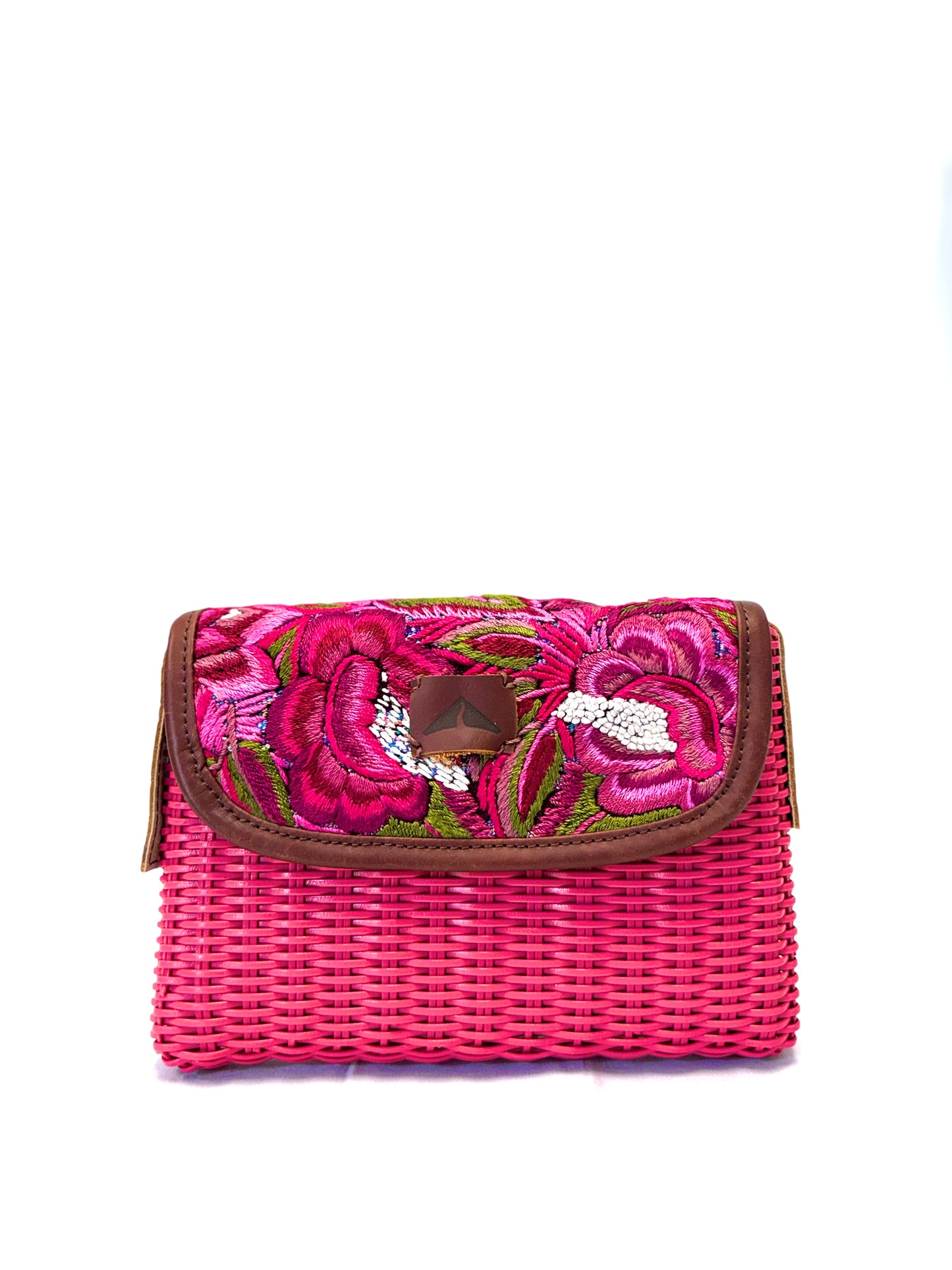 Woven Beach Collection - Magenta - Mini w/ Fabric