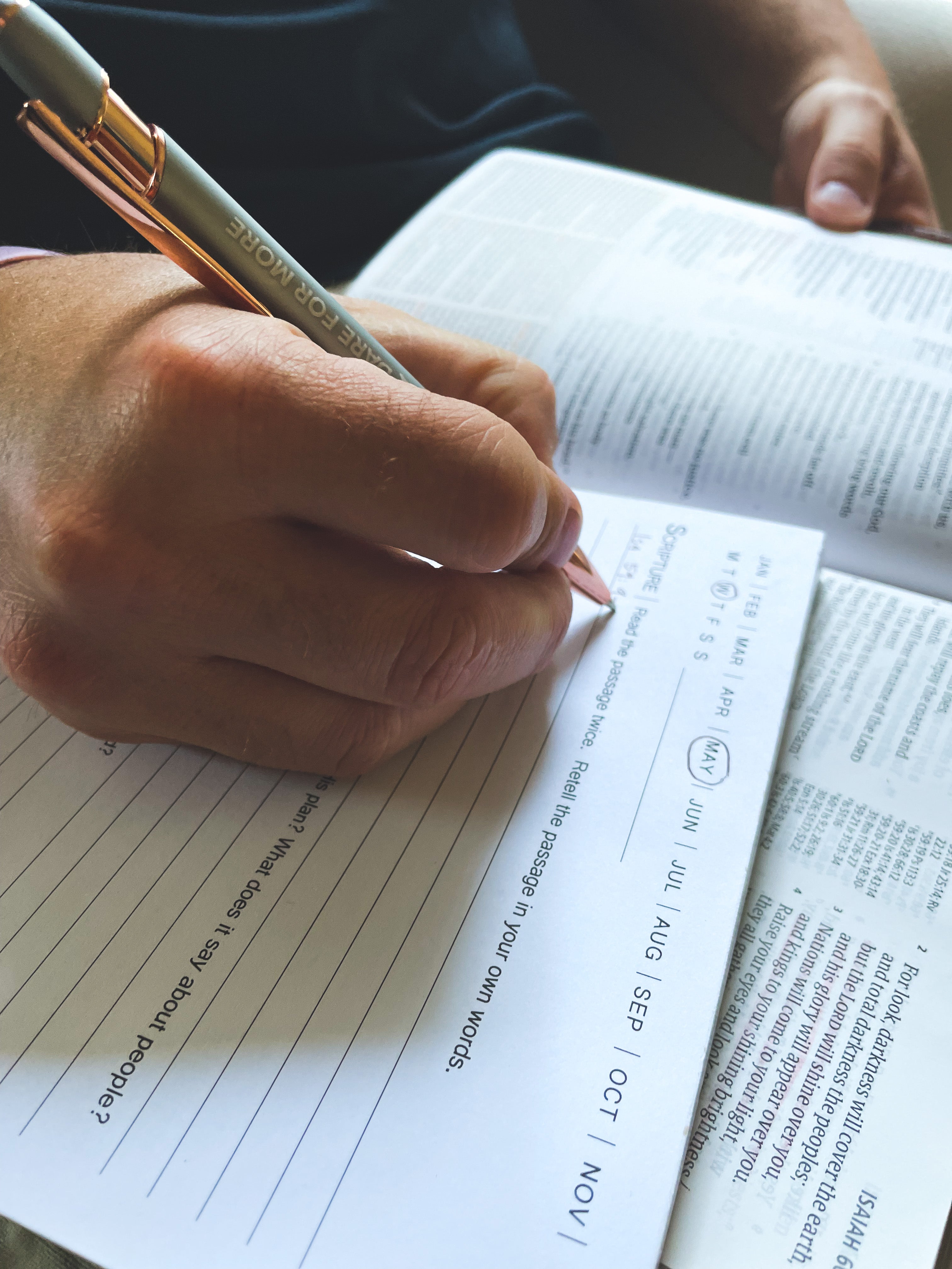 In the Word Notepad