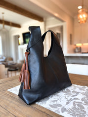 Leather Tassel Bag Charm
