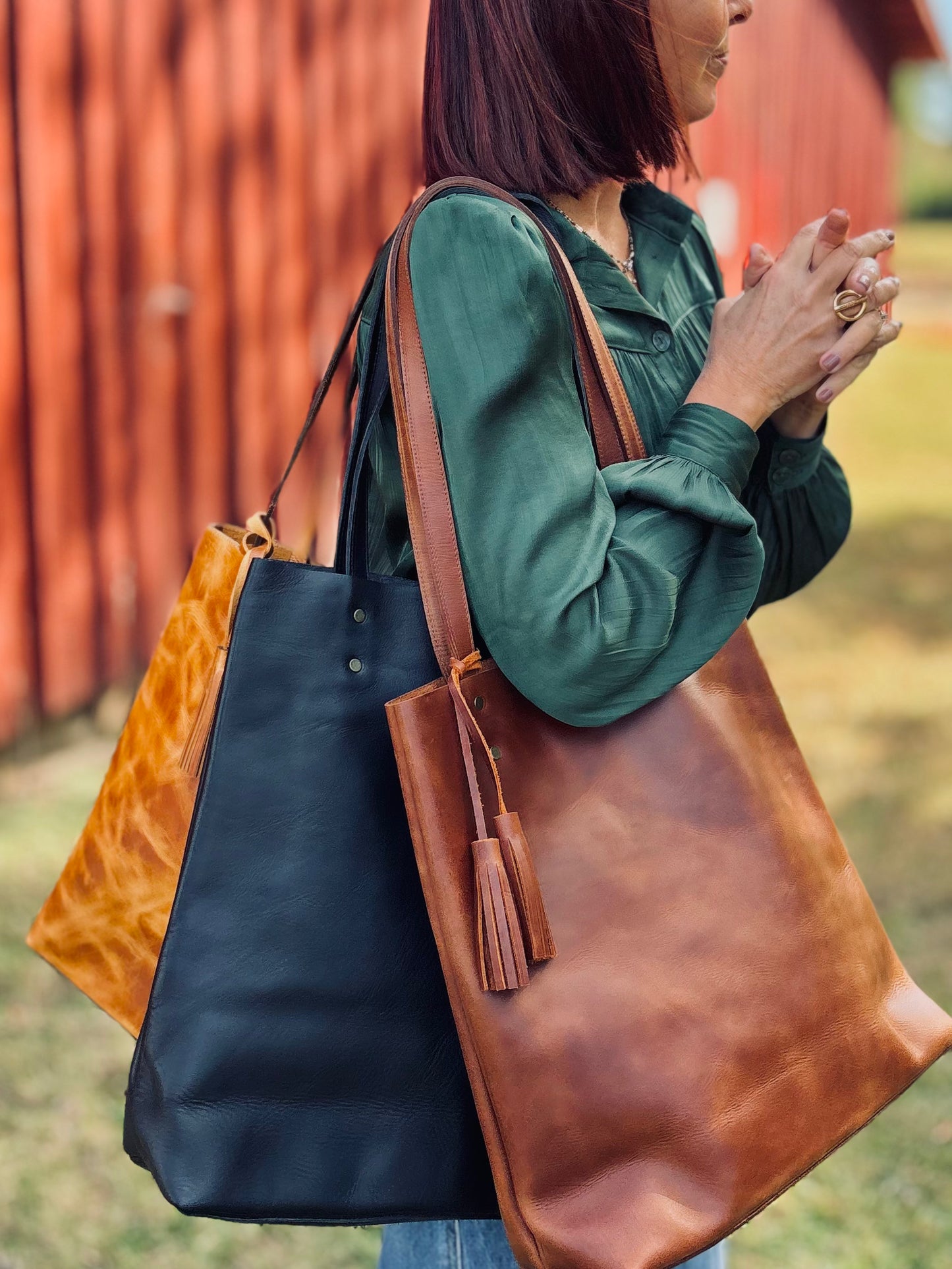 Classic Leather Bucket - Mocha