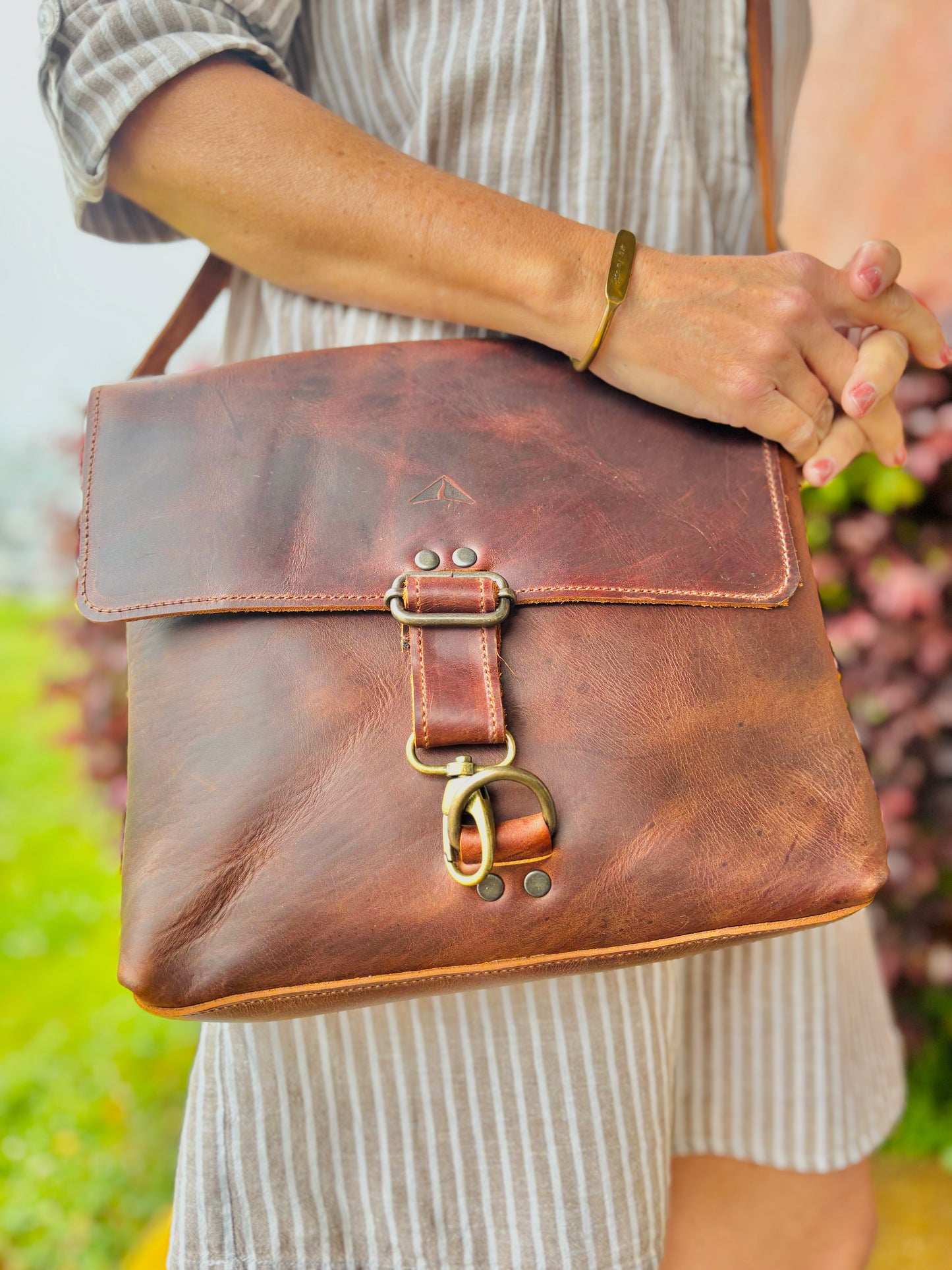 Leather Crossbody Saddlebag