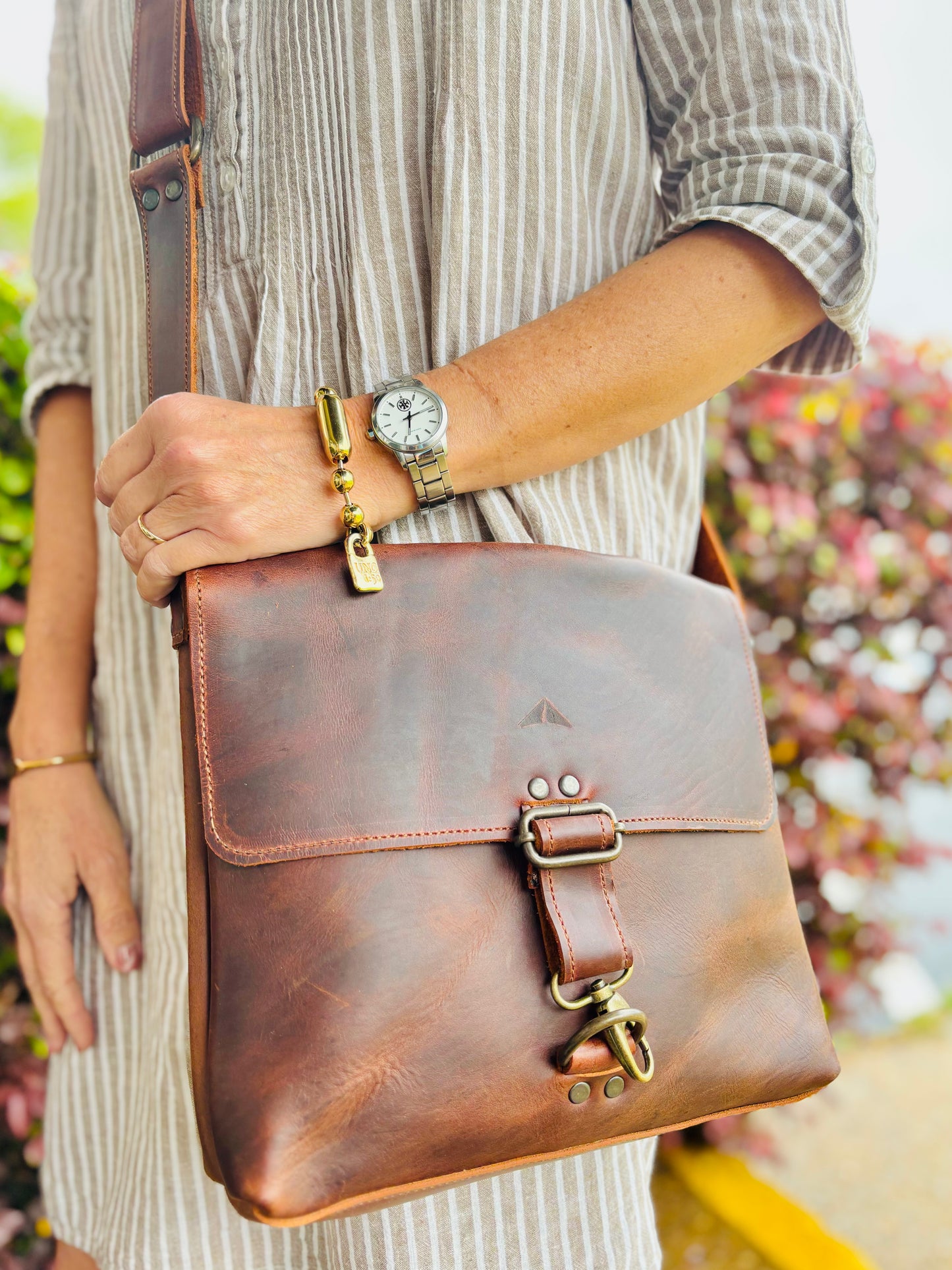 Leather Crossbody Saddlebag