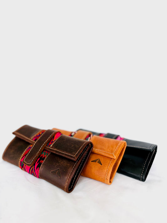 Artisan Textile & Leather Wallet