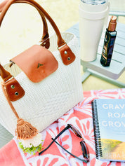 Woven Beach Tote - Sandalwood