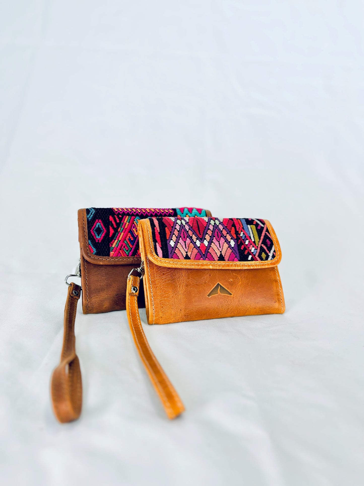 Small Artisan Textile & Leather Wallet