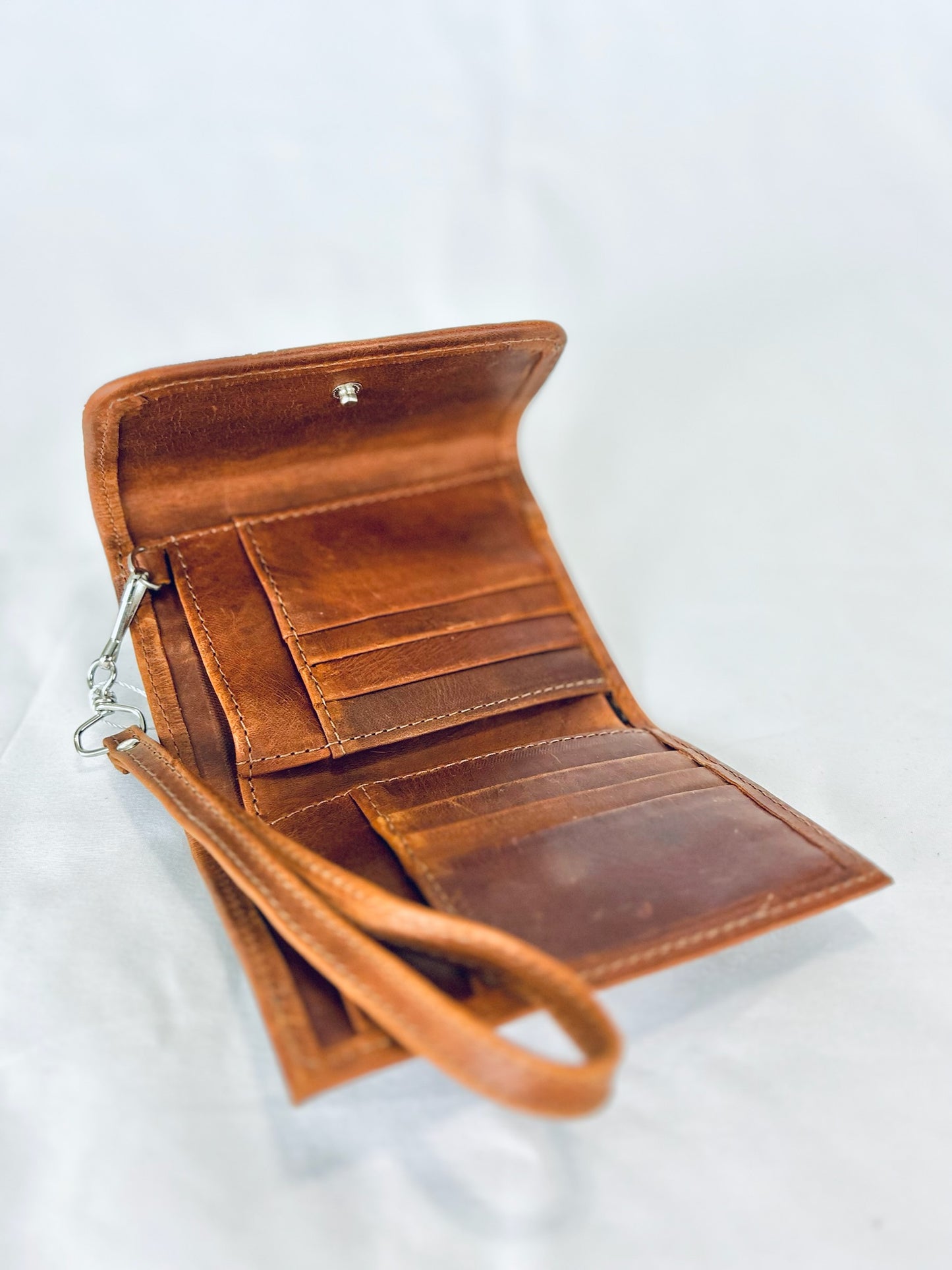 Small Artisan Textile & Leather Wallet