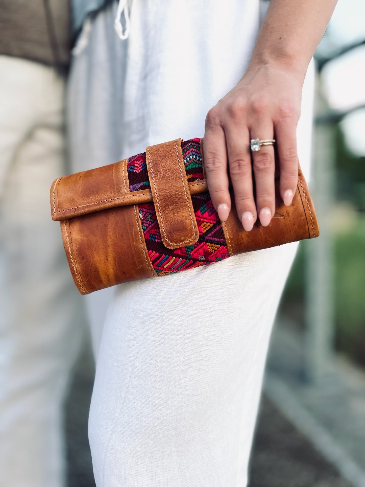 Artisan Textile & Leather Wallet