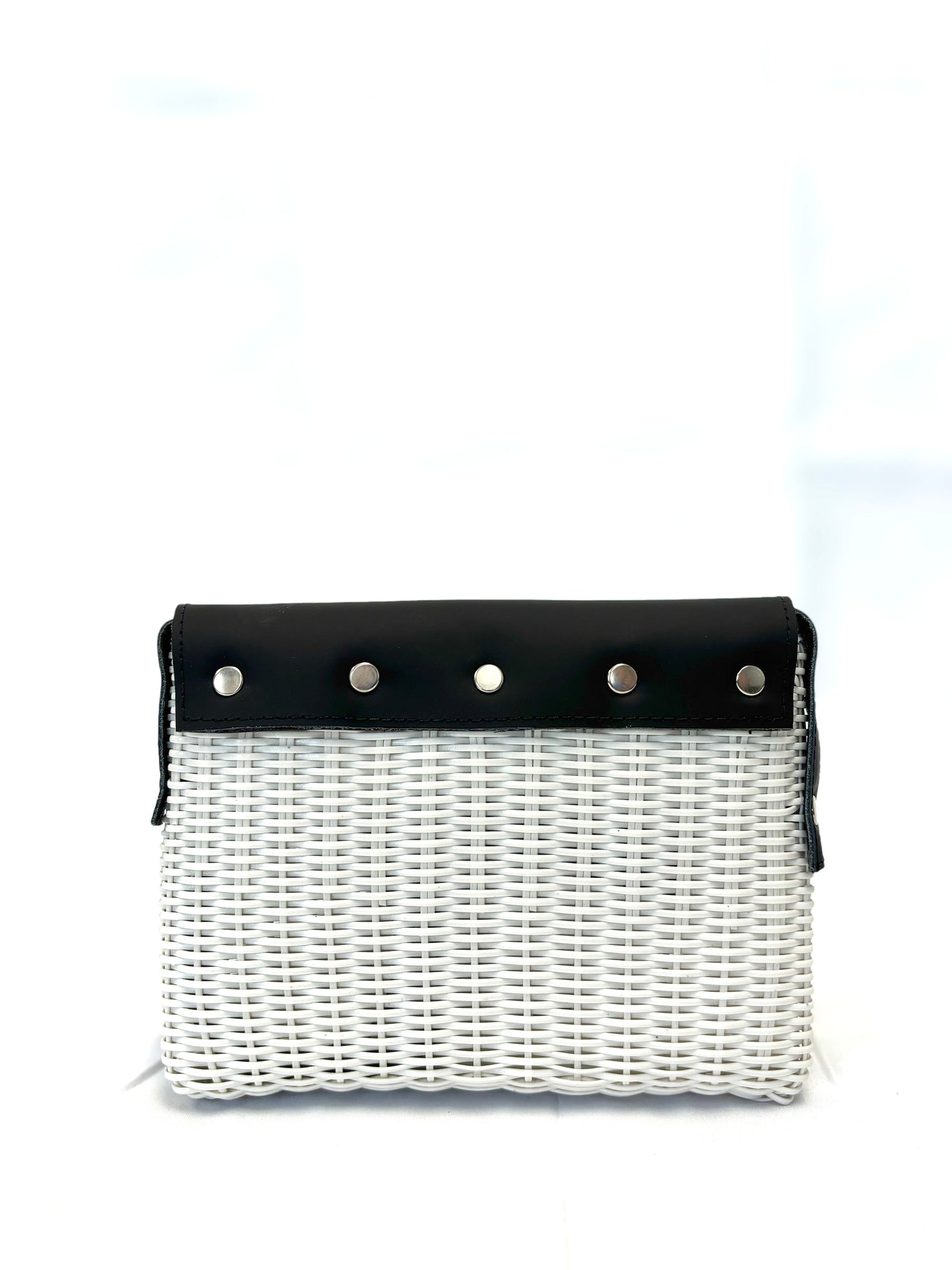 Woven Beach Collection - Mini w/ Black Leather Accent