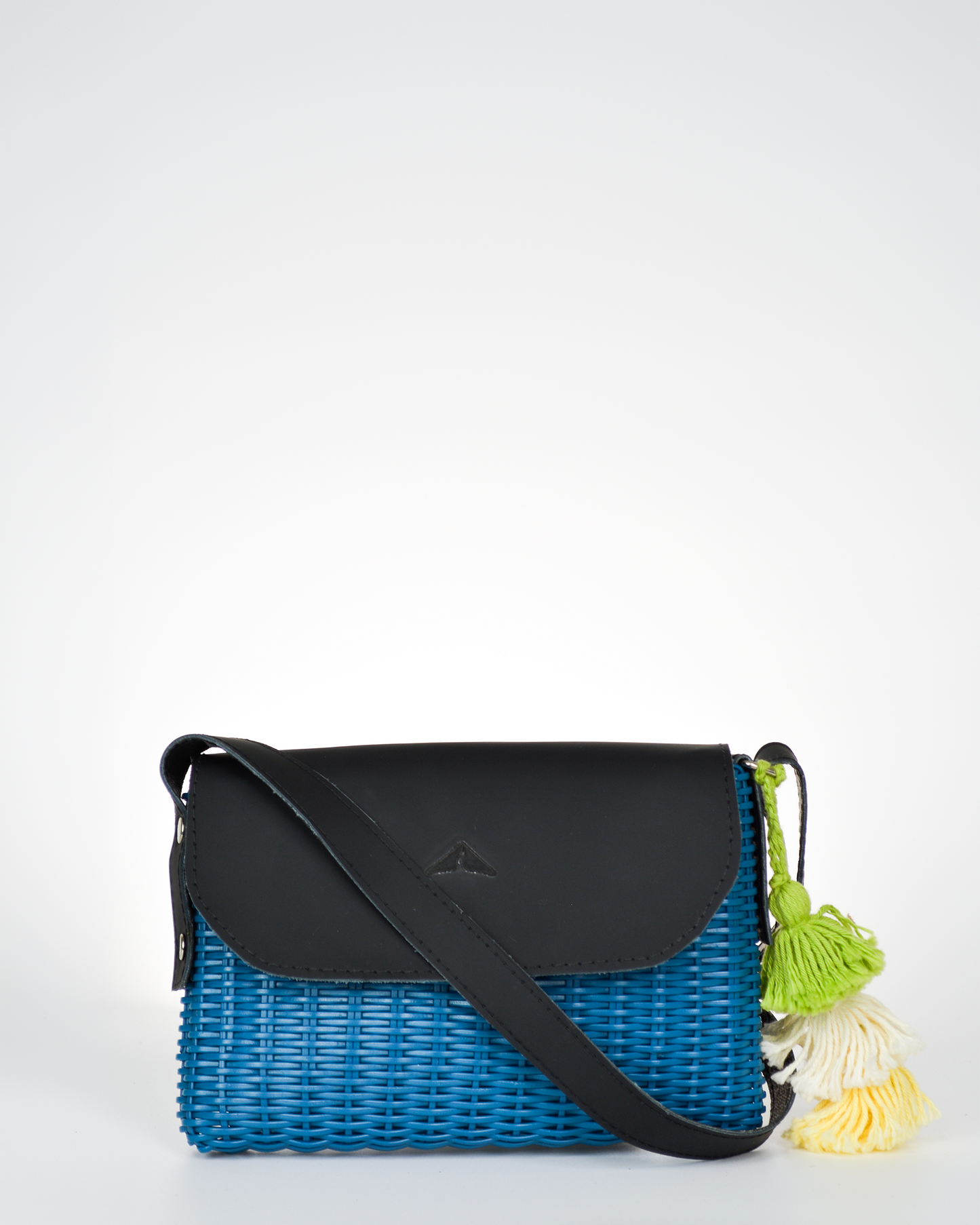 Woven Beach Collection - Mini w/ Black Leather Accent