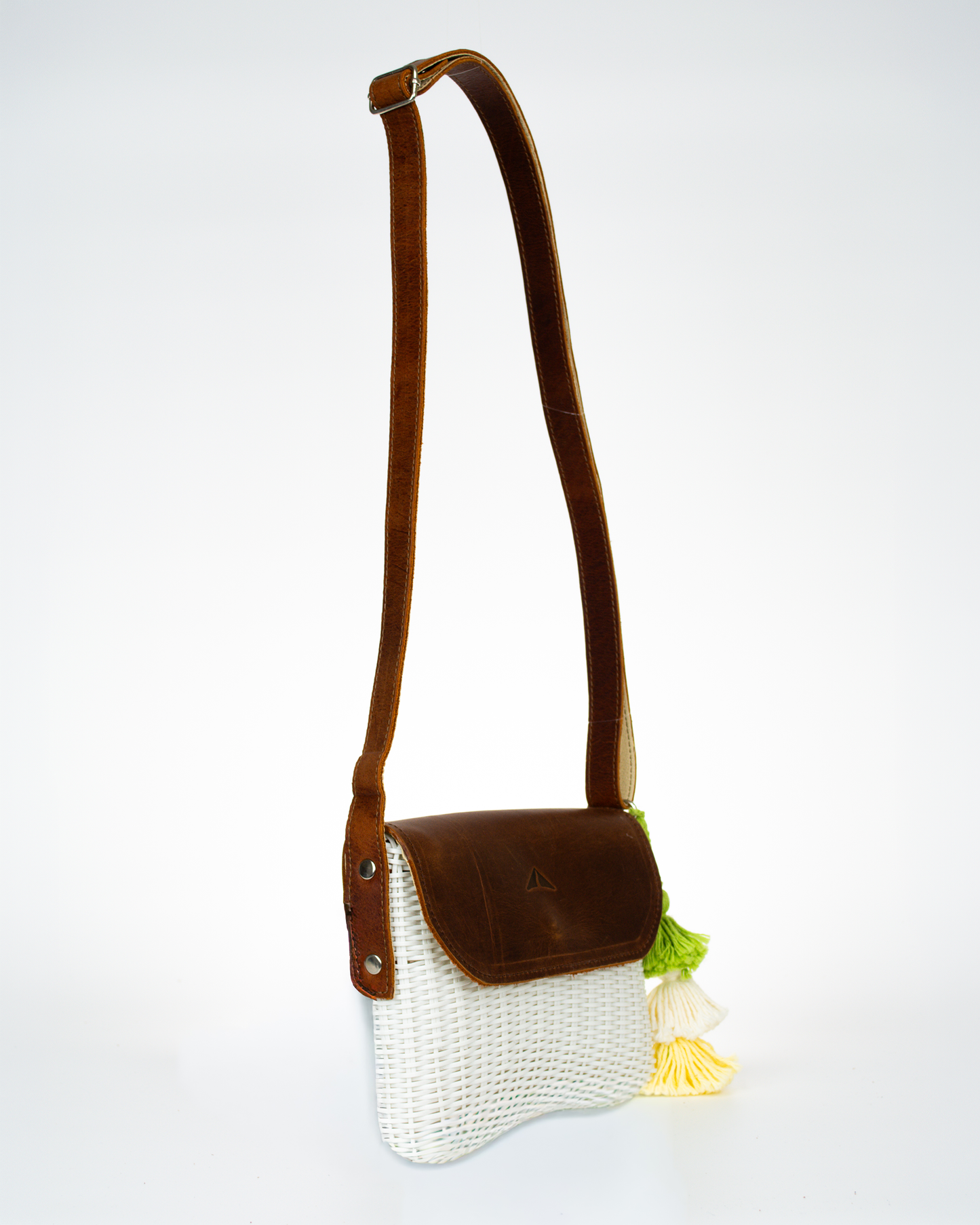 Woven Beach Collection - Mini w/ Mocha Leather Accent