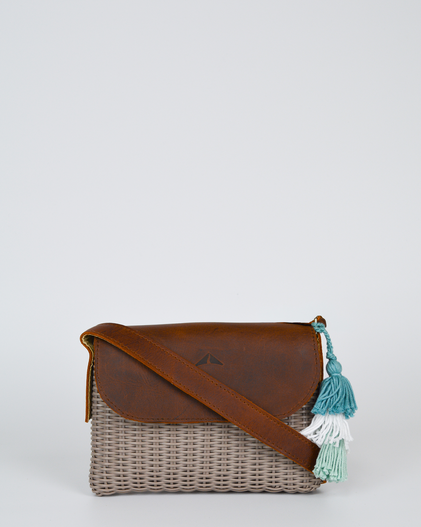 Woven Beach Collection - Mini w/ Mocha Leather Accent
