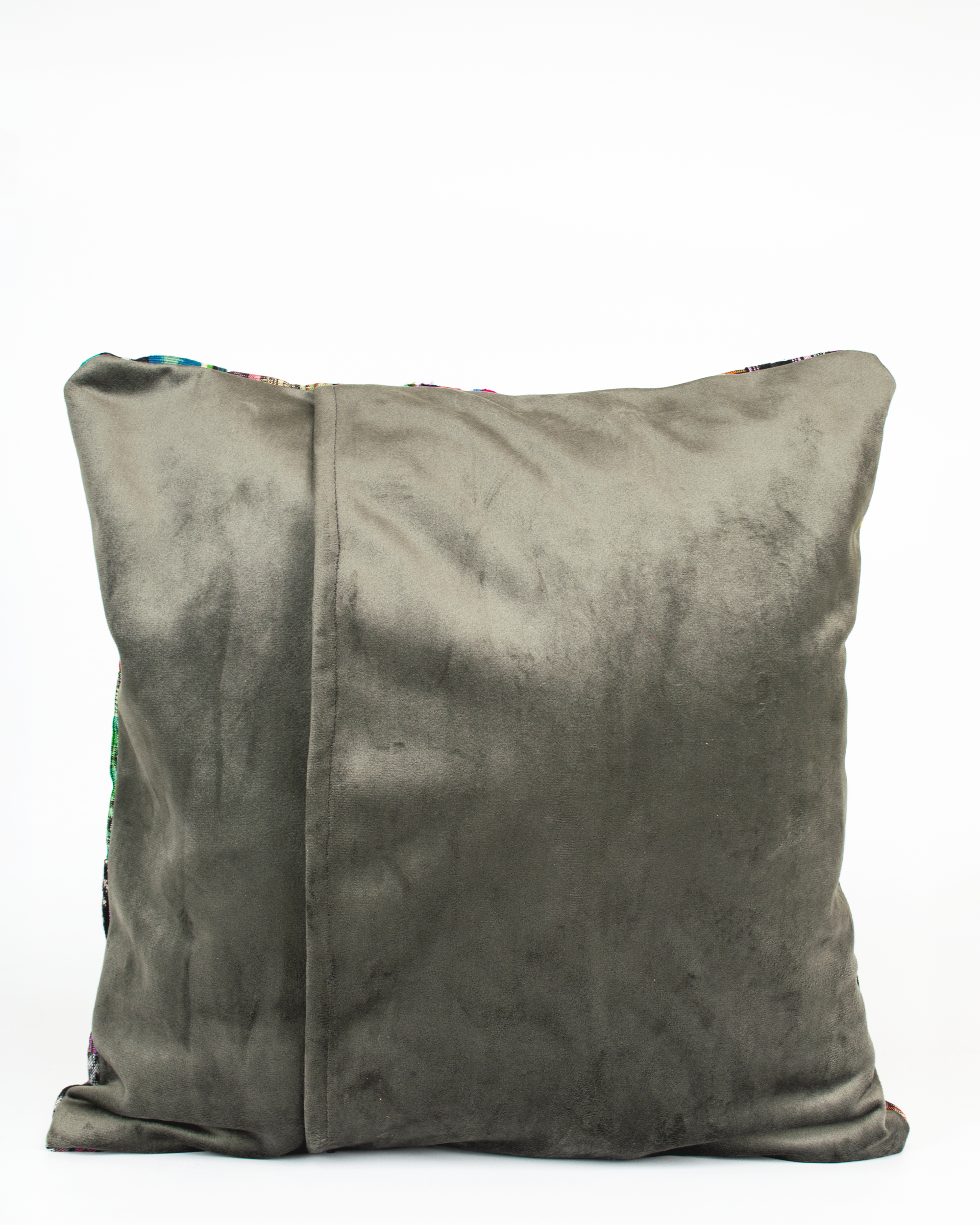 Patchwork Pillowcase with Velvet Backing
