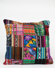 Patchwork Pillowcase with Velvet Backing