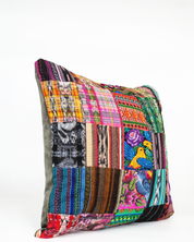 Patchwork Pillowcase with Velvet Backing