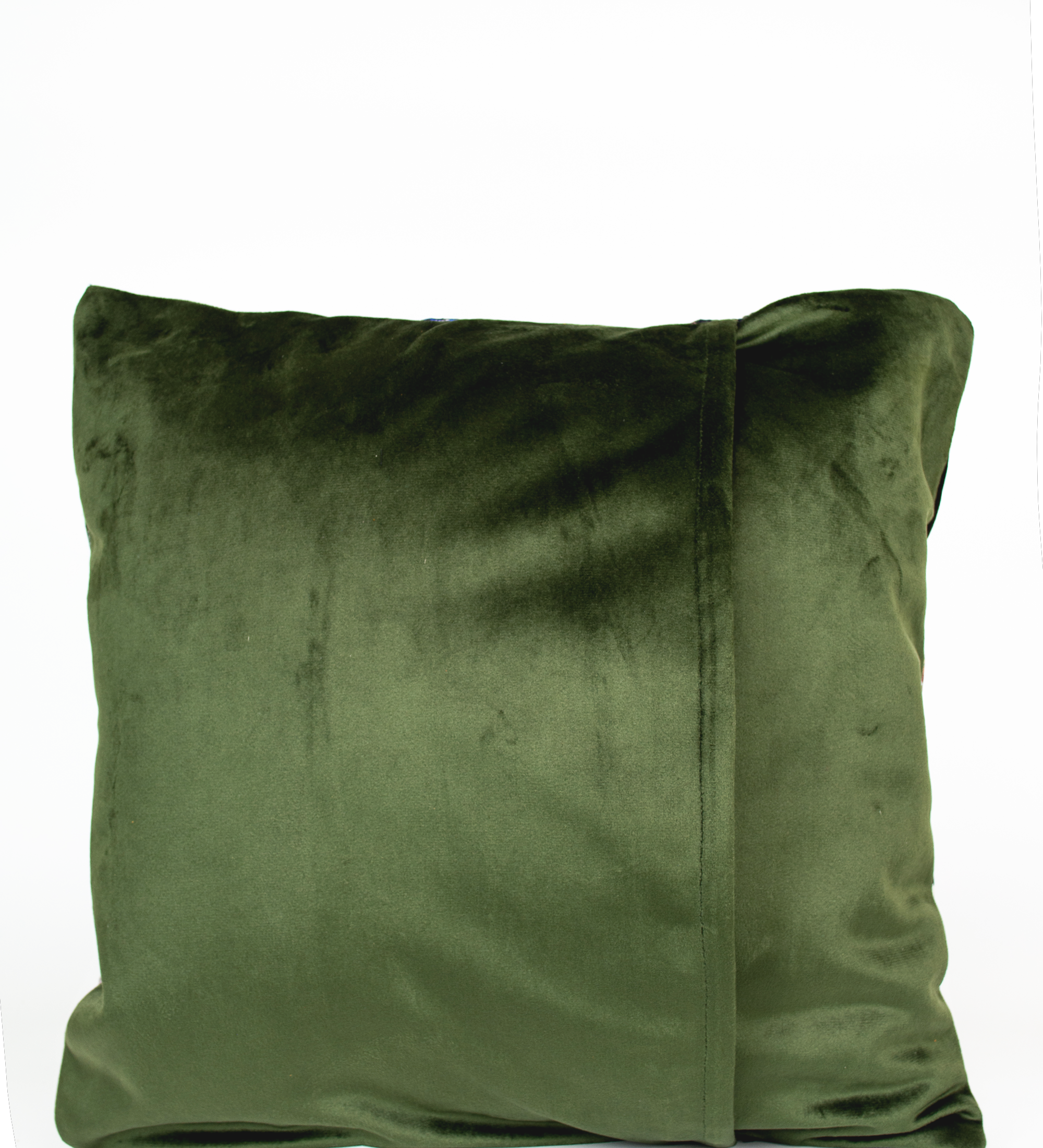 Patchwork Pillowcase with Velvet Backing