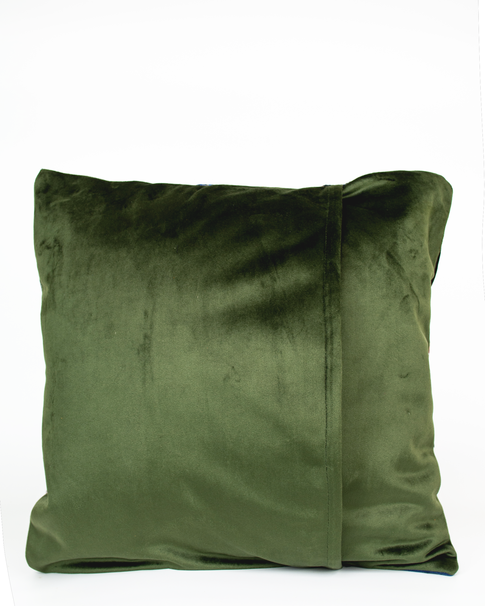 Patchwork Pillowcase with Velvet Backing