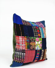 Patchwork Pillowcase with Velvet Backing